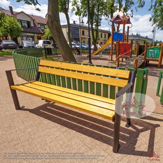 Bench with backrest GLADIATOR