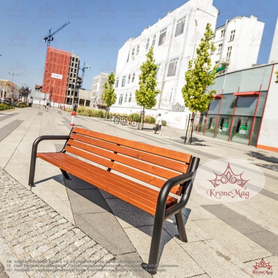 Bench with backrest VIKING BIS