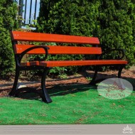Bench with backrest GENEVA