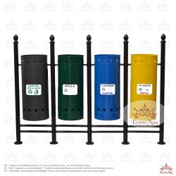 Outdoor Recycling Bin URBAN REC.4.L