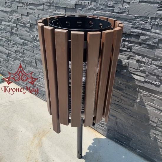 Wood Litter Bin, Waste Bin URBAN 6.B