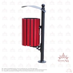 Outdoor Wooden Litter Bin URBAN 1.RVL.R.C