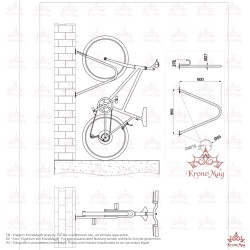 Wall Mounted Bike Rack P5
