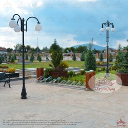 Cast Iron Lighting Post UNIO-M87-CS3