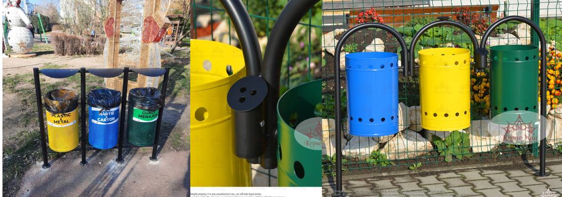 The role of selective waste bins in amusament parks