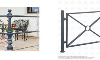 Metal Fences Featuring Cast Iron Ornaments