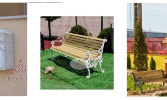 Outdoor furniture in romantic style