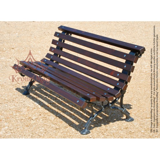 Cast Iron and Wood Park Bench 701