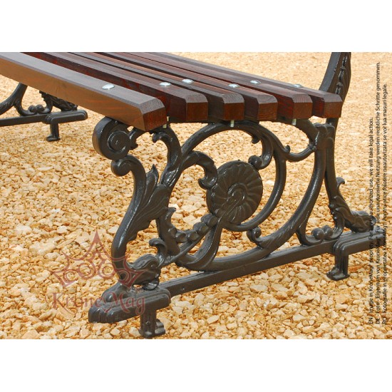 Elegant Cast Iron And Wood Garden Bench, Garden Benches Wood And Cast Iron