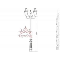 Cast Iron Garden Lighting Post VILLA-2