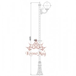 Cast Iron Lamp Post BL132-1C