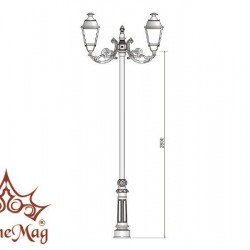 Cast Iron Lamp Post VILLA-C2