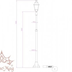 Cast Iron Lighting Post M027