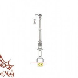 Cast Iron Lighting Post G3-S3