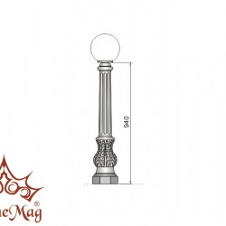 Small Lighting Post SI-902 GLOBE 300