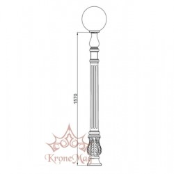 Small Lighting Post SI-927L GLOBE 300