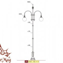 Street Lighting Post T145-H2