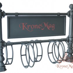 Cycle Stands, Cycle Racks 908.B-5 with advertising panel