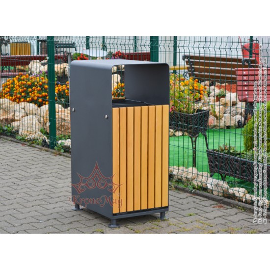 فاسد تحقيق رئيس  Outdoor Wood Litter Bins URBAN 17.C :: KroneMag